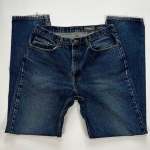 Eddie Bauer Denim 90s Classic Straight Leg 36 x 36 Jeans 90s Relaxed Dark Wash